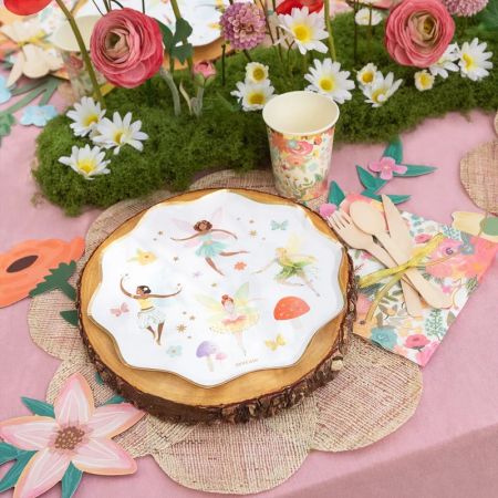 6 assiettes "fairy" - 23 cm