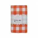 Nappe en coton à carreaux "orange" - 180 cm