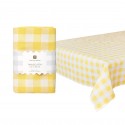 Nappe en coton à carreaux "yellow" - 180 cm