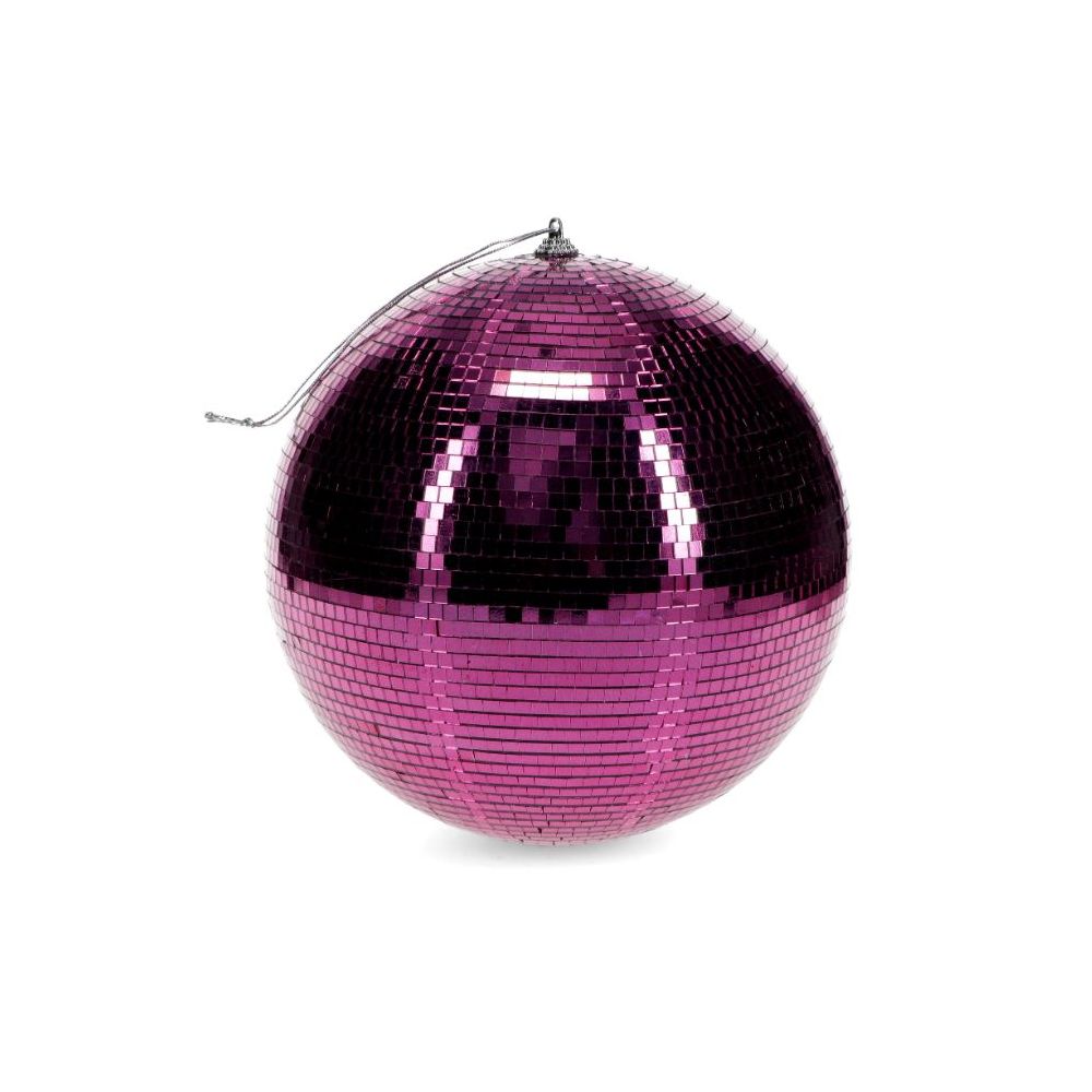 Boule à facettes rose - 20 cm