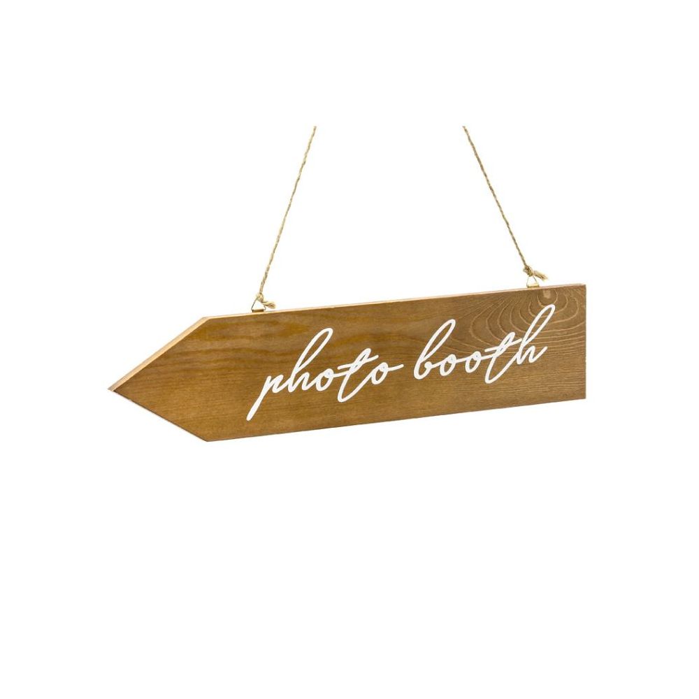 Panneau directionnel en bois - 36 cm