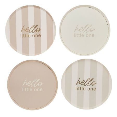 8 assiettes "Baby shower nuage"