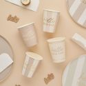 8 gobelets "Baby shower nuage"
