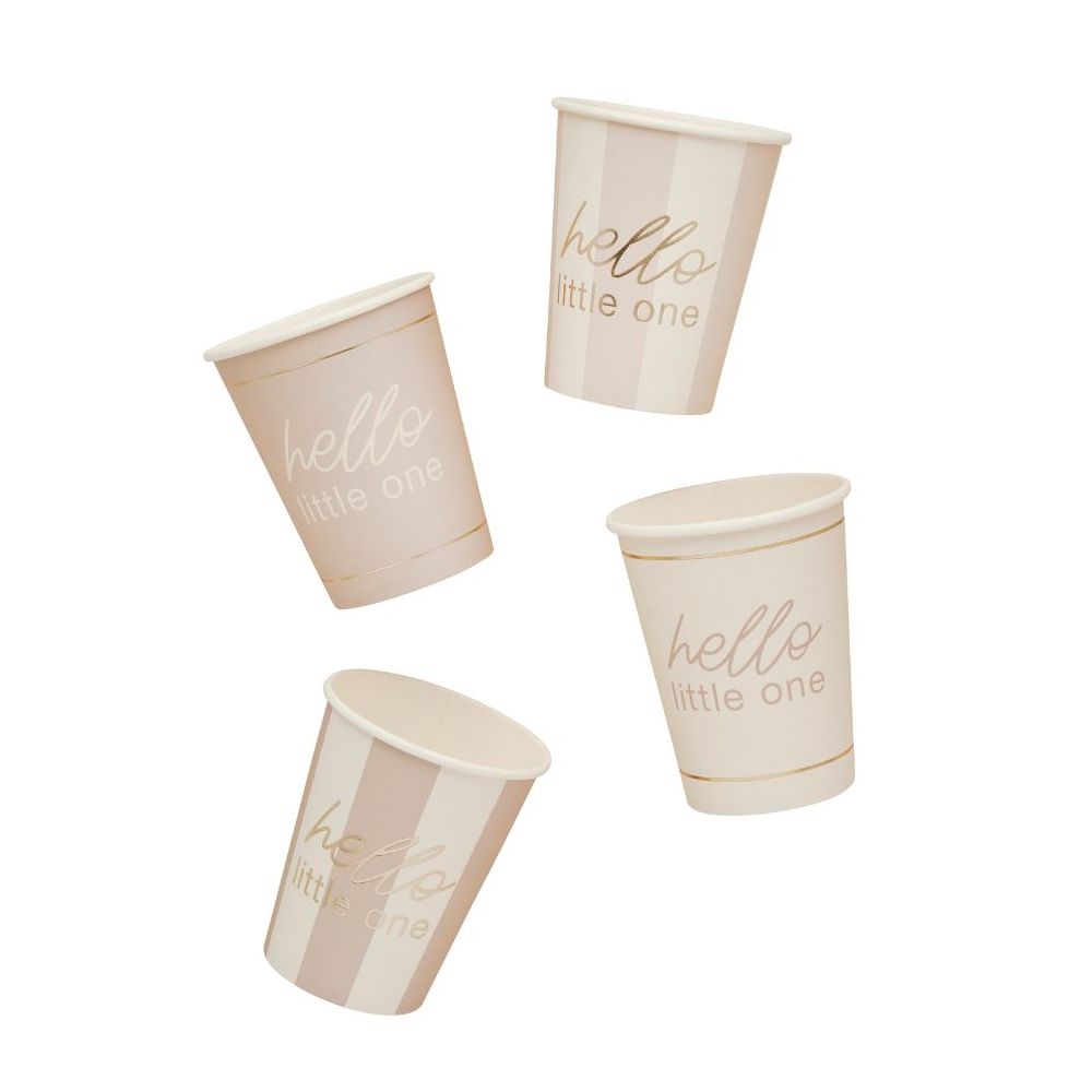 8 gobelets "Baby shower nuage"