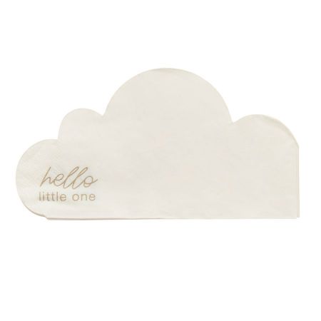 16 serviettes "Baby shower nuage"
