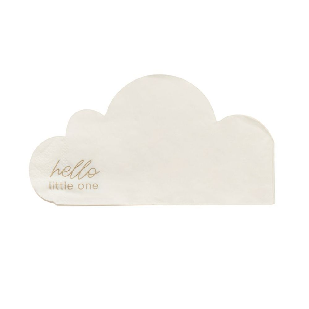 16 serviettes "Baby shower nuage"