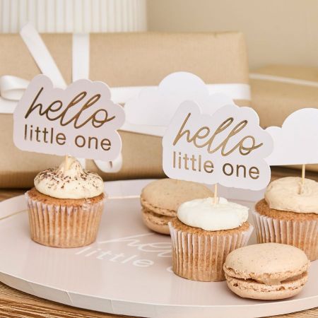 12 pics à gâteaux "Baby shower nuage"