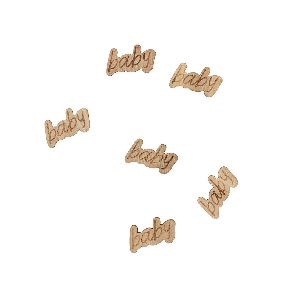 Confettis en bois "Baby shower nuage" - 14g
