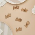 Confettis en bois "Baby shower nuage" - 14g