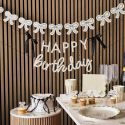 Guirlande de noeud noirs "HB petit noeud" - 2m