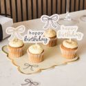 12 pics à gateaux "HB petit noeud"