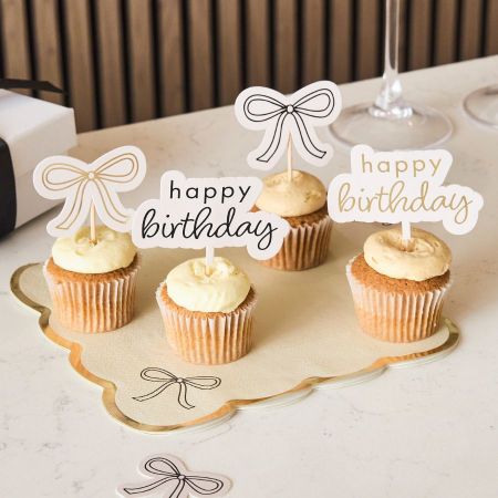 12 pics à gateaux "HB petit noeud"