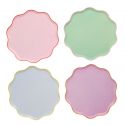 8 assiettes "couleurs acidulées"