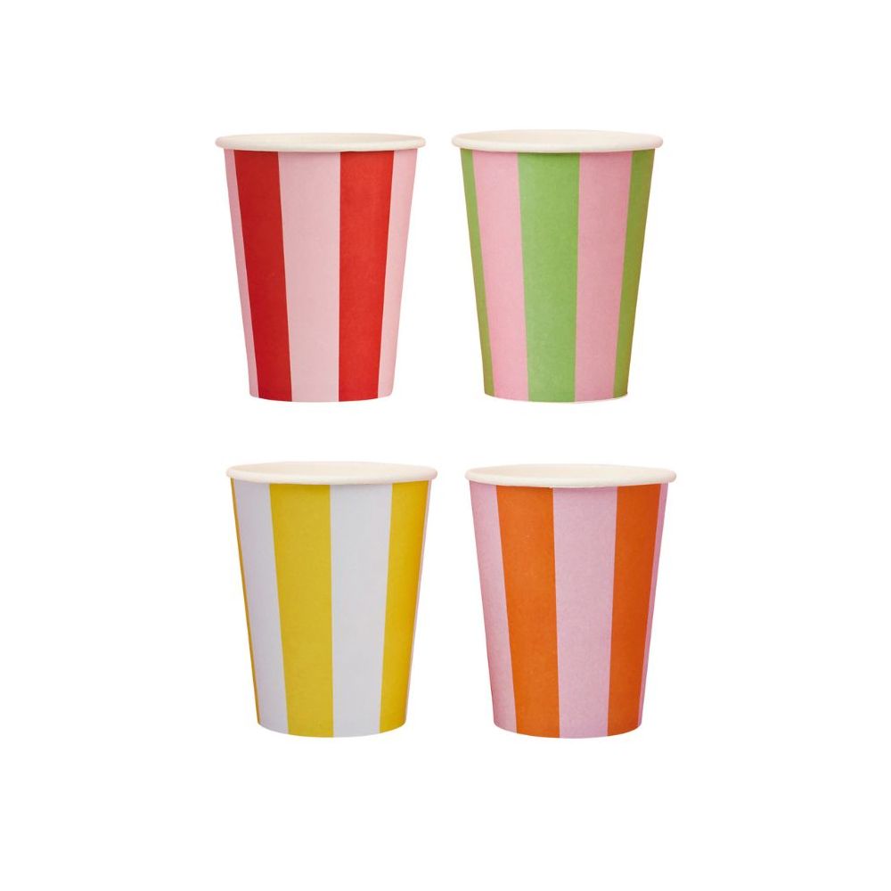8 gobelets "couleurs acidulées"