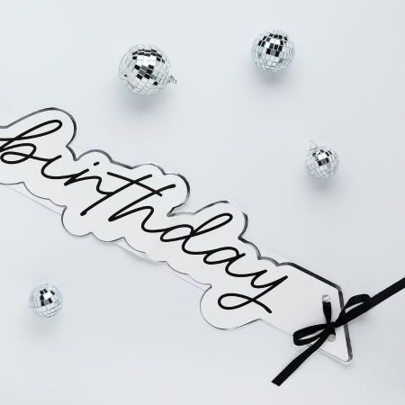 Echarpe It's My Birthday "HB petit noeud"