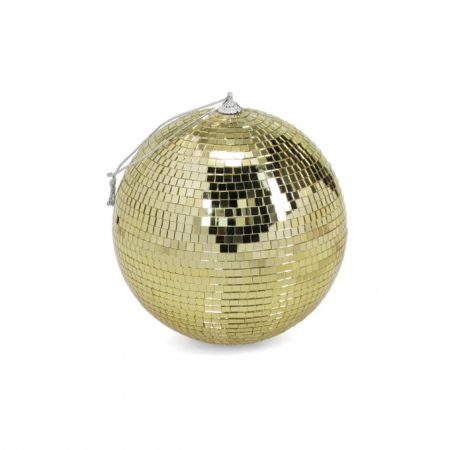 Boule à facettes dorée - 15 cm