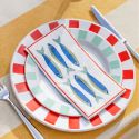 16 serviettes "Fish Dolce Vita" - 20 cm