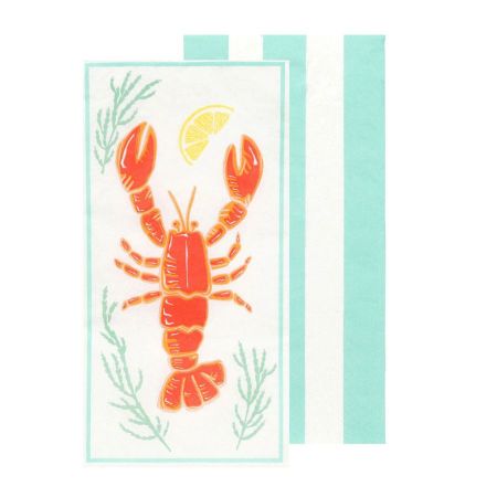 16 serviettes "Lobster Dolce Vita" - 20 cm