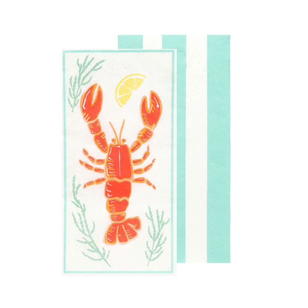 16 serviettes "Lobster Dolce Vita" - 20 cm