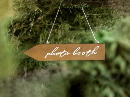 Panneau directionnel en bois - 36 cm