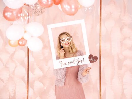 Cadre photobooth "She said yes"