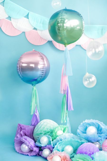 Ballon bulle "sirène" - 35 cm
