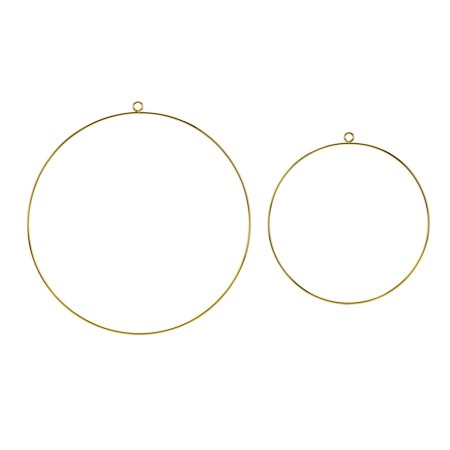 Lot de 2 cercles  en métal...