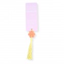 Marque page remerciements personnalisable rose "summer vibes"