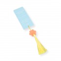 Marque page remerciements personnalisable menthe "summer vibes"