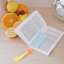 Marque page remerciements personnalisable menthe "summer vibes"