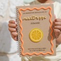 Carnet kraft remerciement personnalisable citron "Summer vibes"
