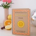 Carnet kraft remerciement personnalisable citron "Summer vibes"