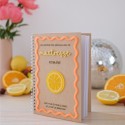 Carnet kraft remerciement personnalisable citron "Summer vibes"