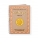 Carnet kraft remerciement personnalisable citron "Summer vibes"