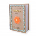 Carnet kraft remerciement personnalisable fleur "Summer vibes"