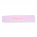 Règle remerciements personnalisable rose "summer vibes"