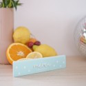 Règle remerciements personnalisable menthe "summer vibes"