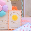 Aimant remerciements personnalisable citron "summer vibes"