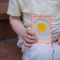 Aimant remerciements personnalisable citron "summer vibes"
