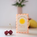 Aimant remerciements personnalisable citron "summer vibes"