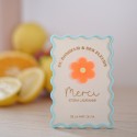 Aimant remerciements personnalisable fleur "summer vibes"