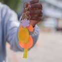Porte-clé gri-gri personnalisable "summer vibes"
