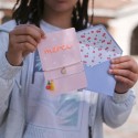 Carte 2 bracelets remerciements personnalisable "summer vibes"