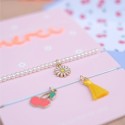 Carte 2 bracelets remerciements personnalisable "summer vibes"