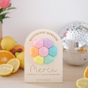 Carte avec surligneur remerciement personnalisable "Summer vibes"