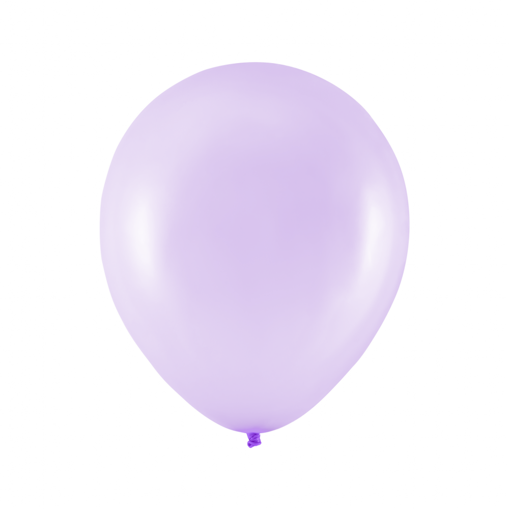 10 ballons métalliques "mauve" - 27 cm