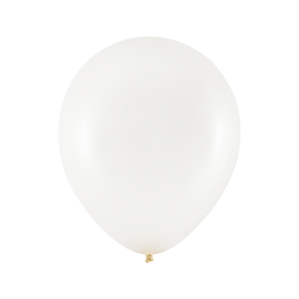 10 ballons métalliques "écru" - 27 cm