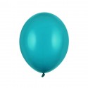 10 ballons bleu lagon - 27 cm