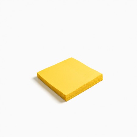 50 serviettes premium jaune...