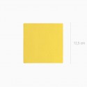 50 serviettes premium jaune - 12.5 cm